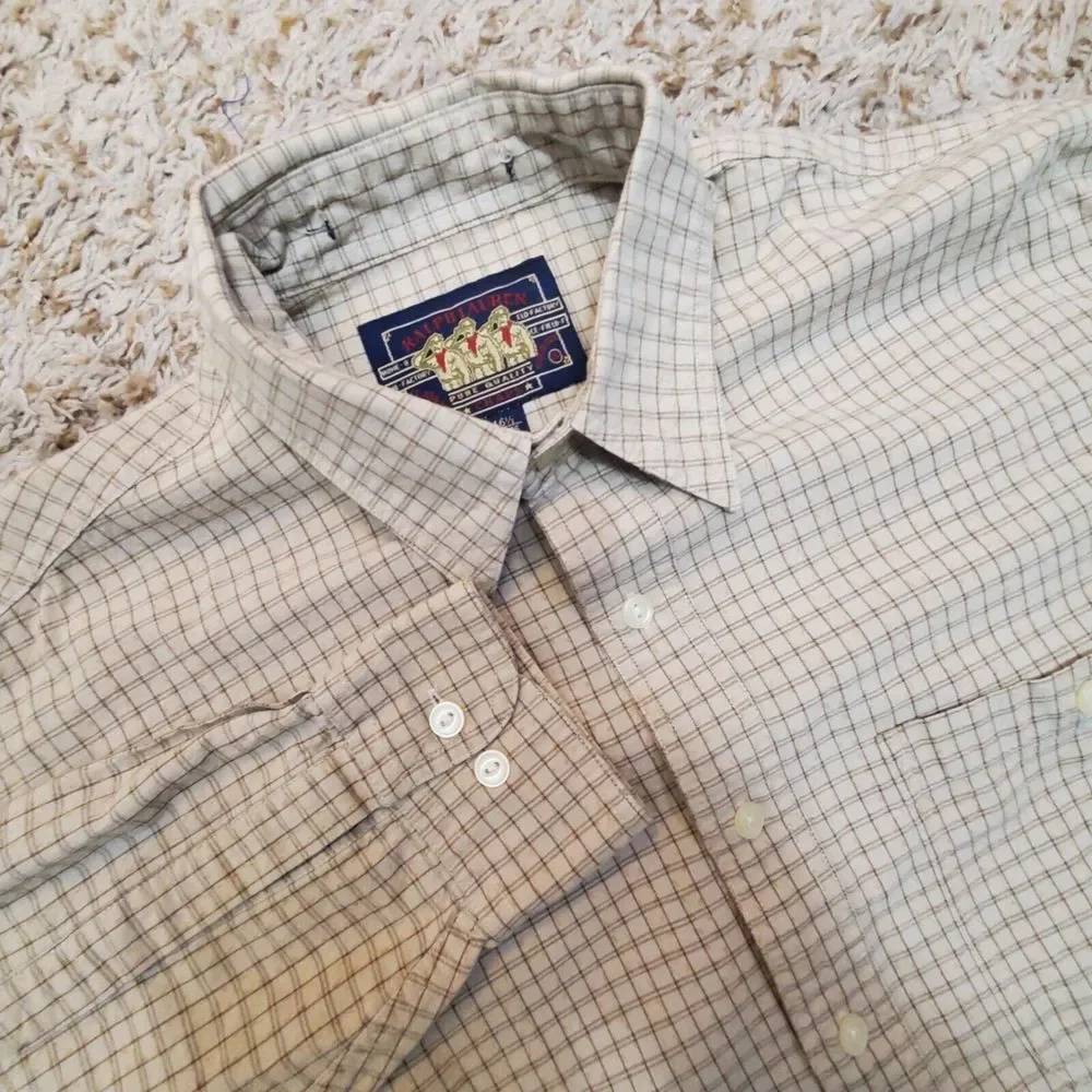 Ralph Lauren‎ Chaps Button Down Long Sleeve Size 16.5 34-35